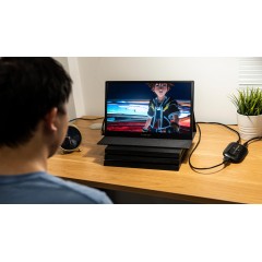 朗宁便携式显示器13.3/15.6寸4K电脑笔记本手机PS4switch外接屏幕便捷扩展副屏